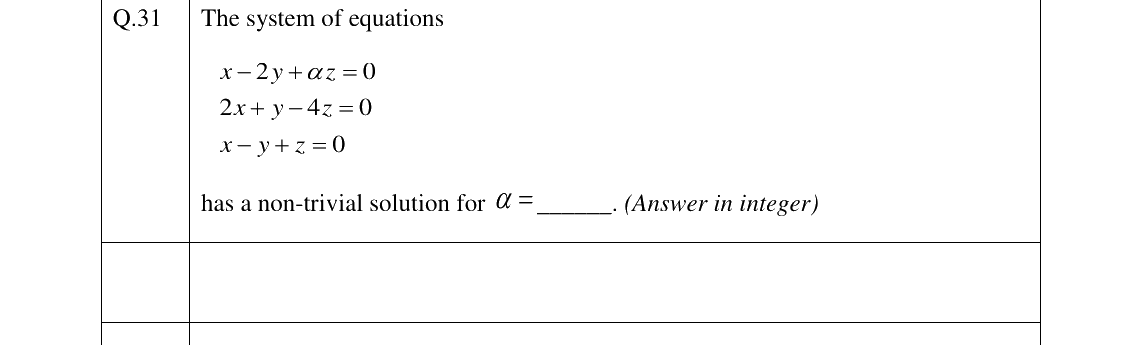 GATE 2023 AE question 31