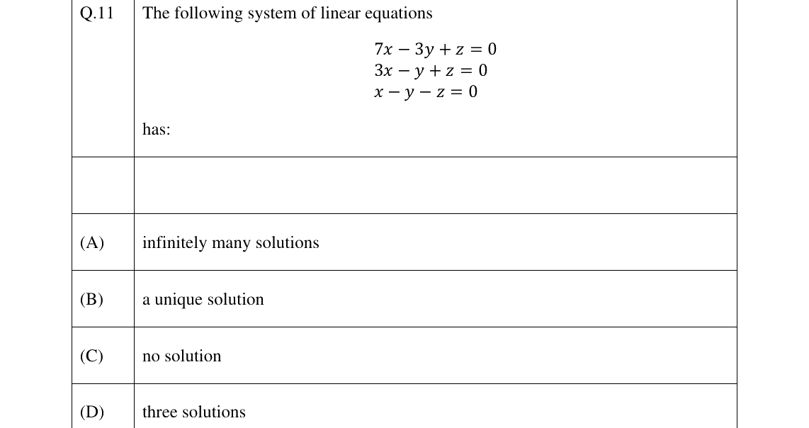 GATE 2024 AE question 11
