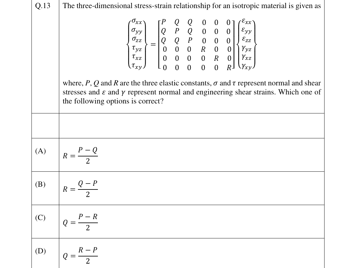 GATE 2024 AE question 13