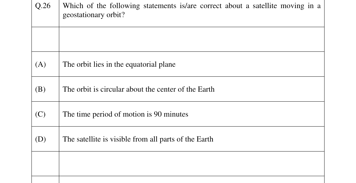 GATE 2024 AE question 26
