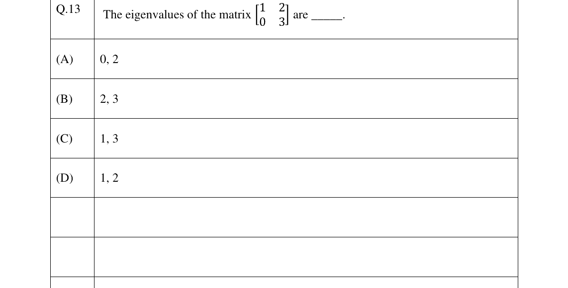 GATE 2025 AE question 13