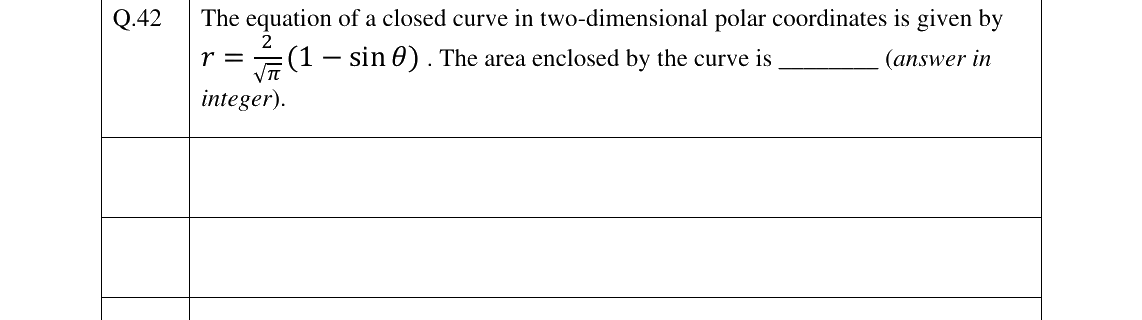GATE 2025 AE question 42