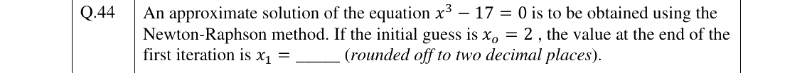 GATE 2025 AE question 44