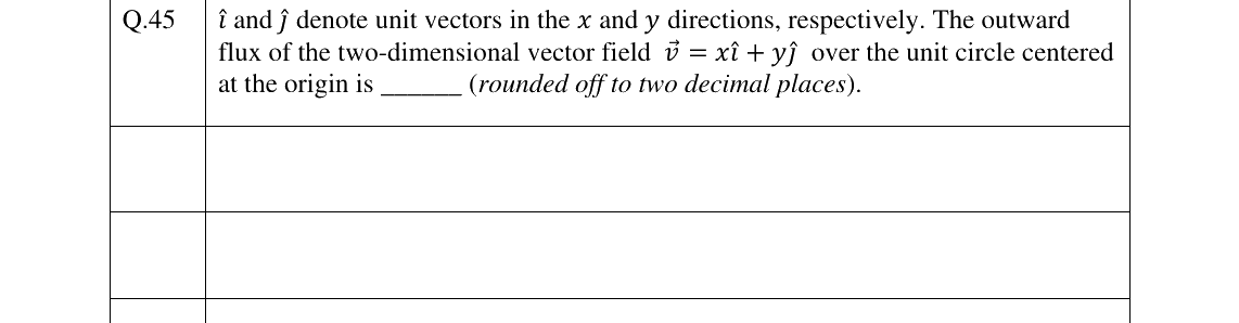 GATE 2025 AE question 45