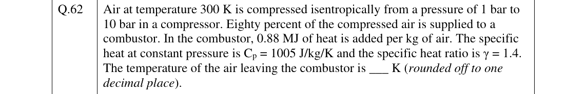 GATE 2025 AE question 62