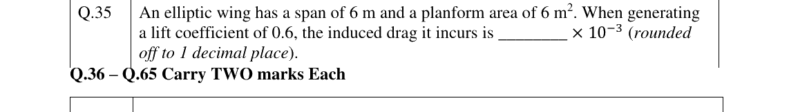 GATE 2026 AE question 35