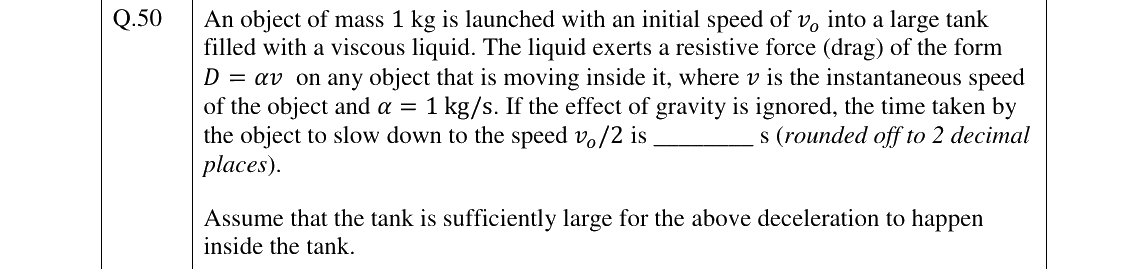 GATE 2026 AE question 50