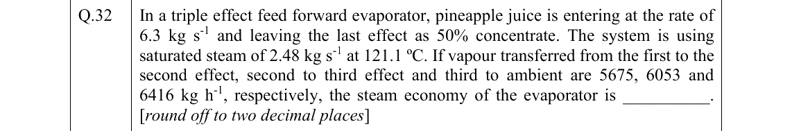 GATE 2022 AG question 32