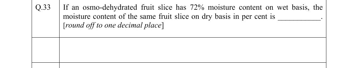 GATE 2022 AG question 33
