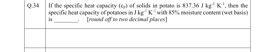 GATE 2022 AG question 34