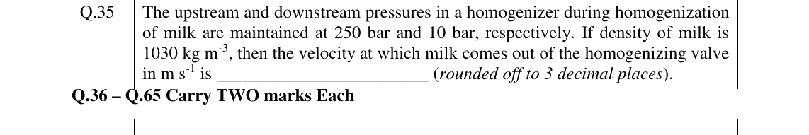 GATE 2023 AG question 35