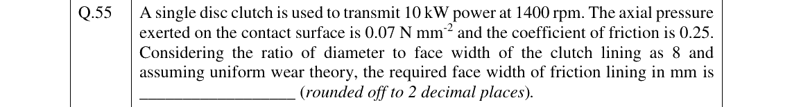GATE 2023 AG question 55