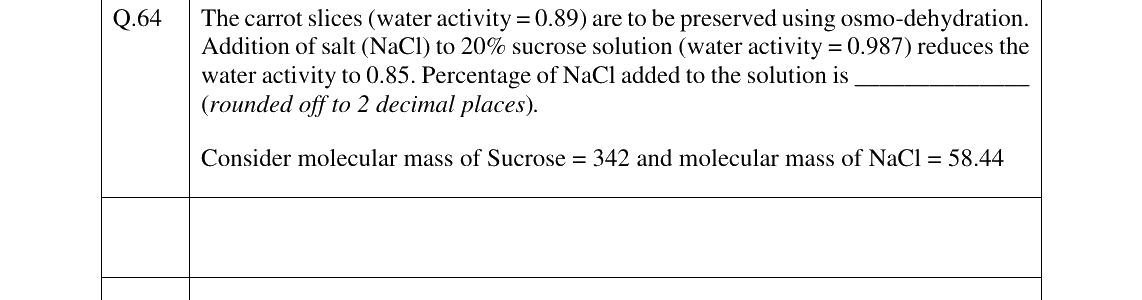 GATE 2023 AG question 64