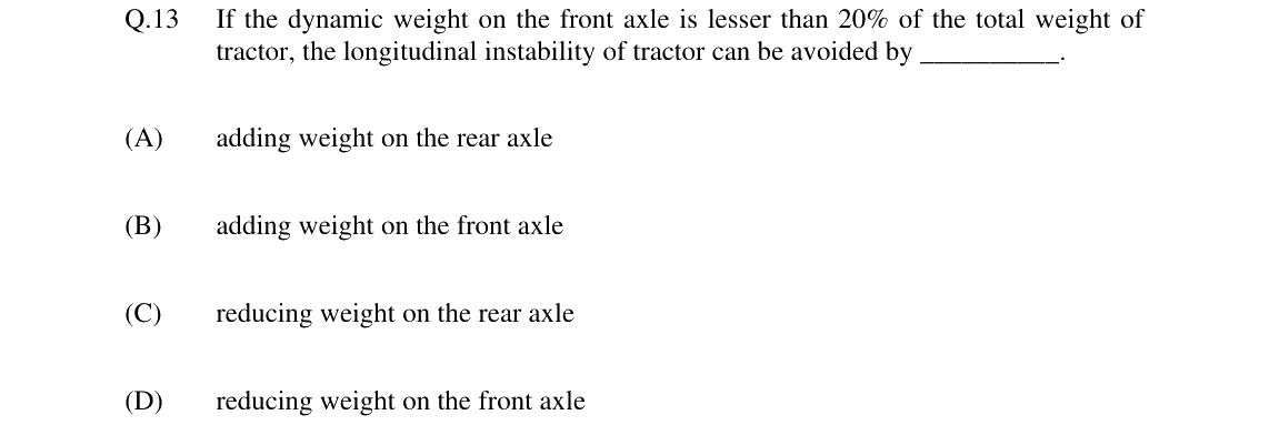 GATE 2024 AG question 13