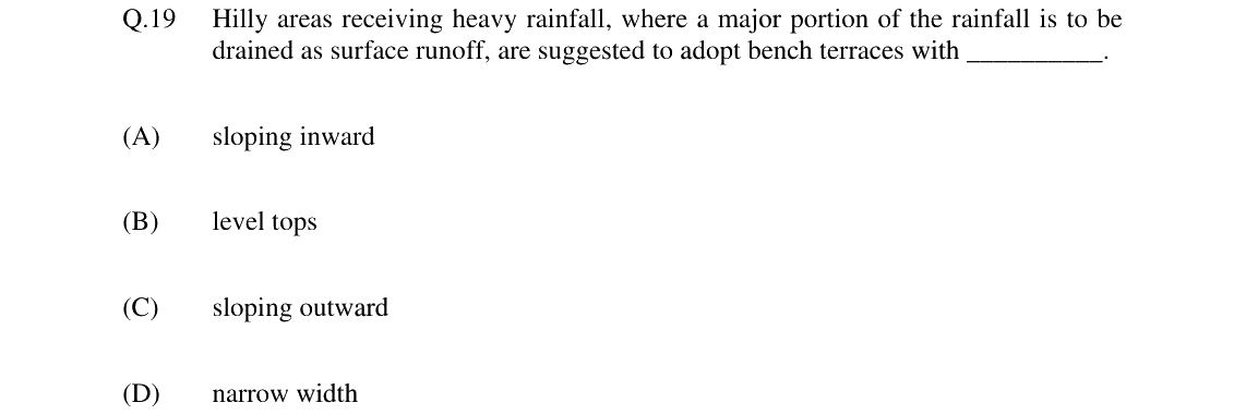 GATE 2024 AG question 19