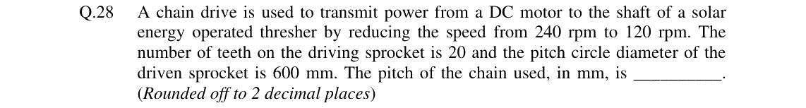 GATE 2024 AG question 28
