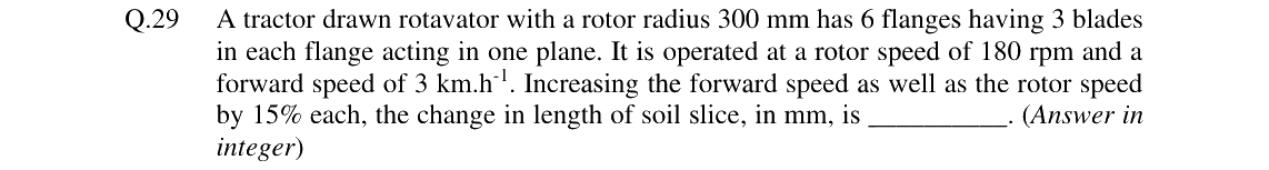 GATE 2024 AG question 29