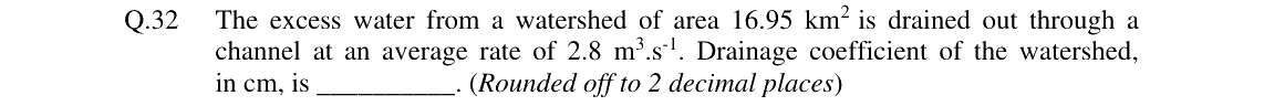 GATE 2024 AG question 32