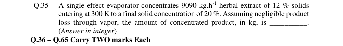 GATE 2024 AG question 35