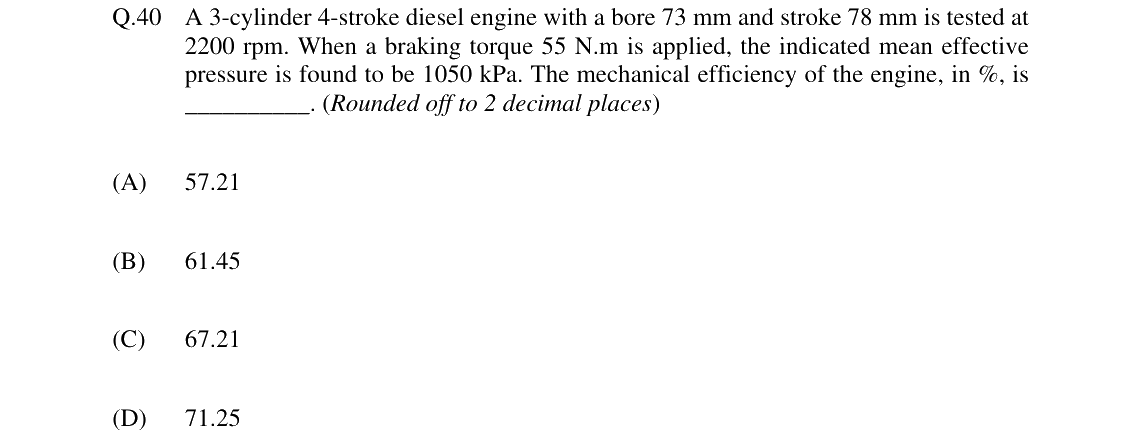 GATE 2024 AG question 40
