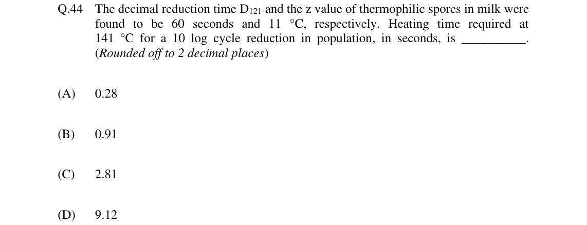 GATE 2024 AG question 44
