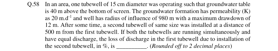GATE 2024 AG question 58