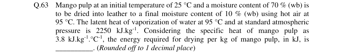 GATE 2024 AG question 63