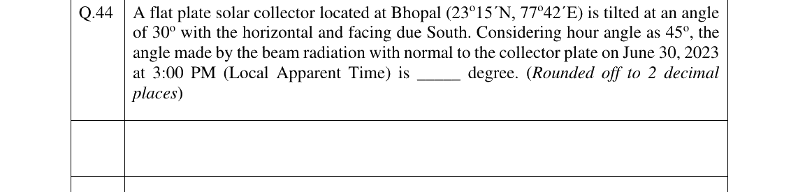 GATE 2025 AG question 44