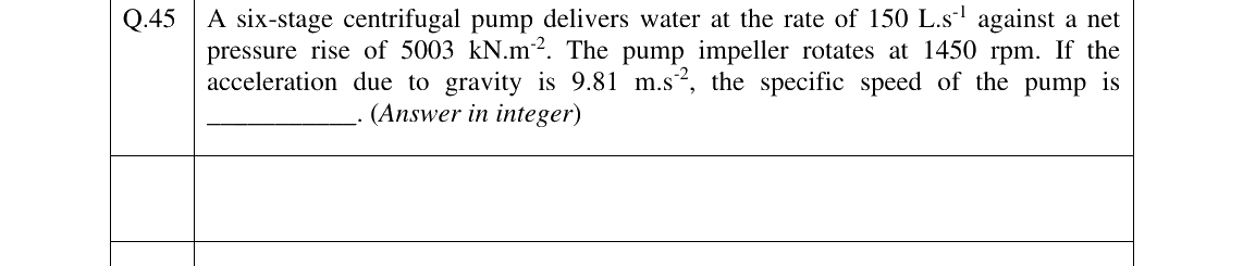 GATE 2025 AG question 45