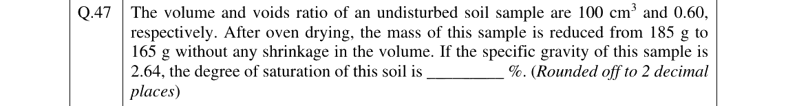 GATE 2025 AG question 47