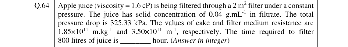 GATE 2025 AG question 64