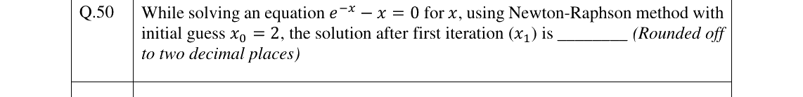 GATE 2026 AG question 50
