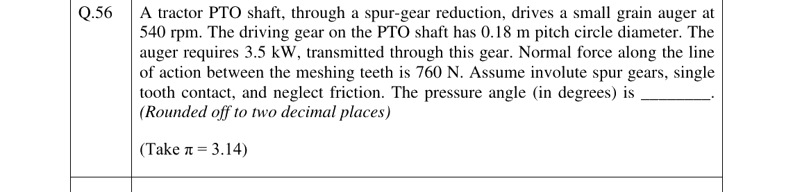 GATE 2026 AG question 56