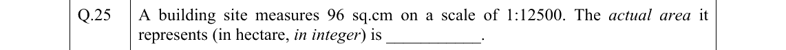 GATE 2022 AR question 25