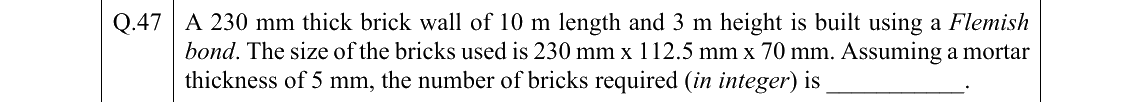 GATE 2022 AR question 47