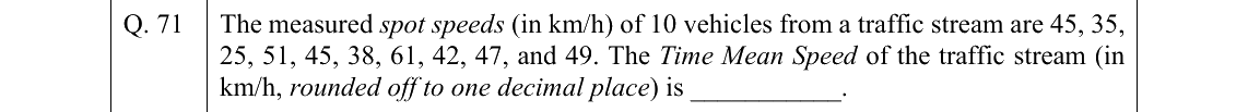 GATE 2022 AR question 71