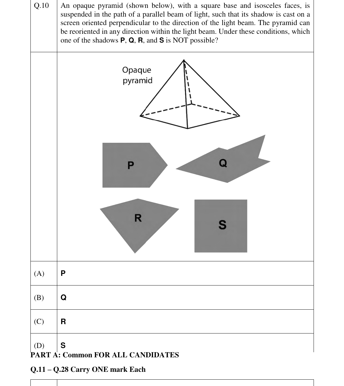 GATE 2023 AR question 10