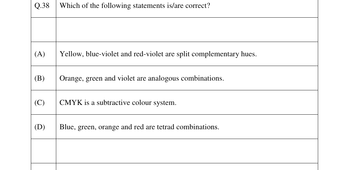 GATE 2024 AR question 38