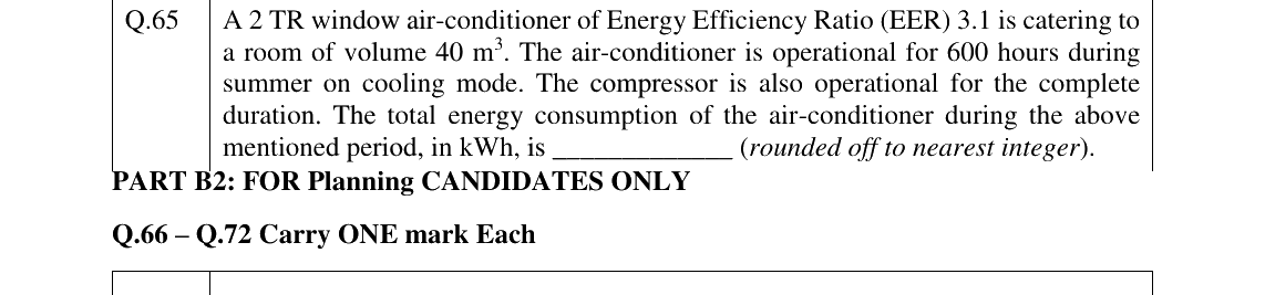 GATE 2024 AR question 65