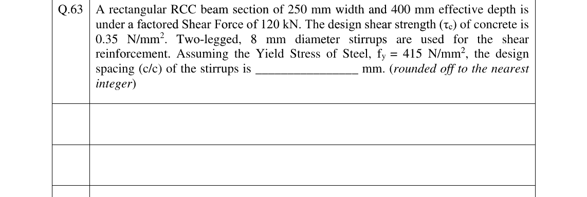 GATE 2025 AR question 63
