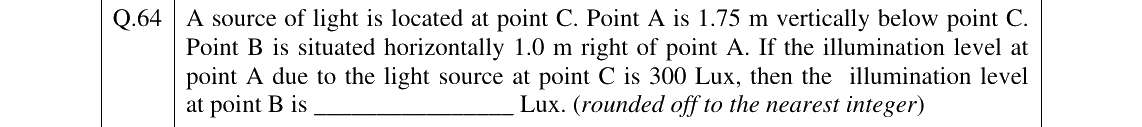 GATE 2025 AR question 64