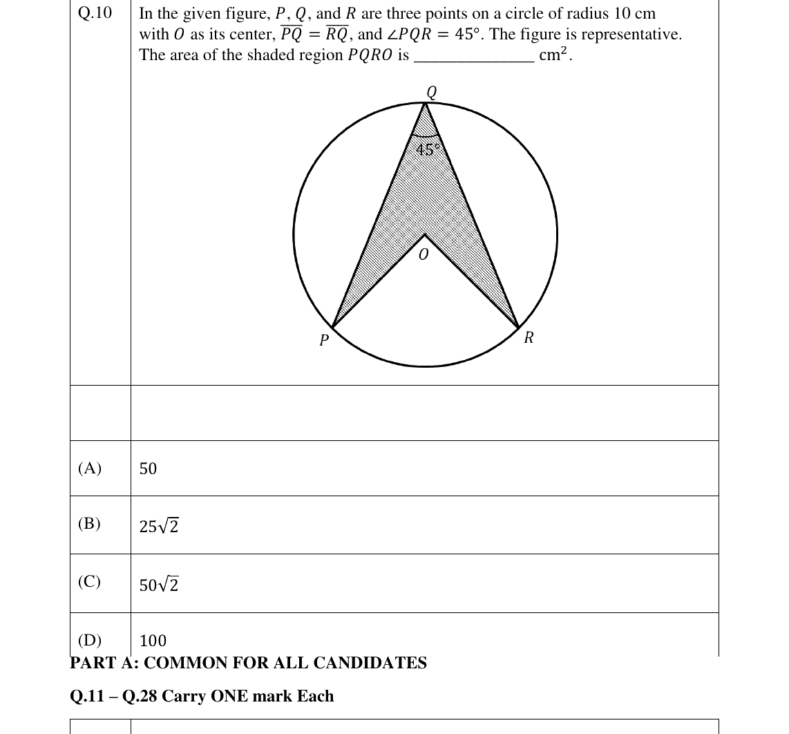 GATE 2026 AR question 10