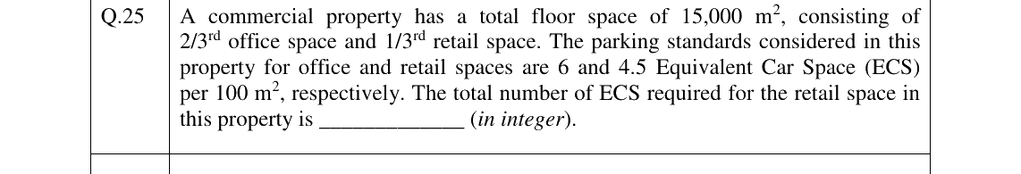 GATE 2026 AR question 25