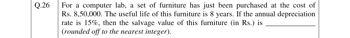 GATE 2026 AR question 26