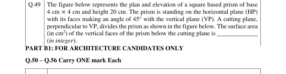 GATE 2026 AR question 49