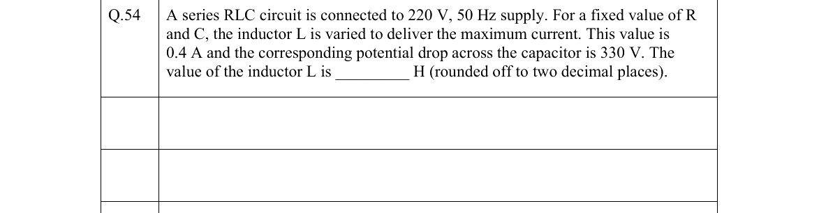 GATE 2022 BM question 54
