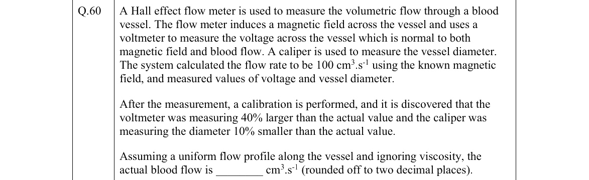 GATE 2022 BM question 60