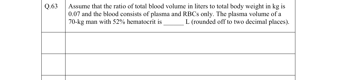 GATE 2022 BM question 63