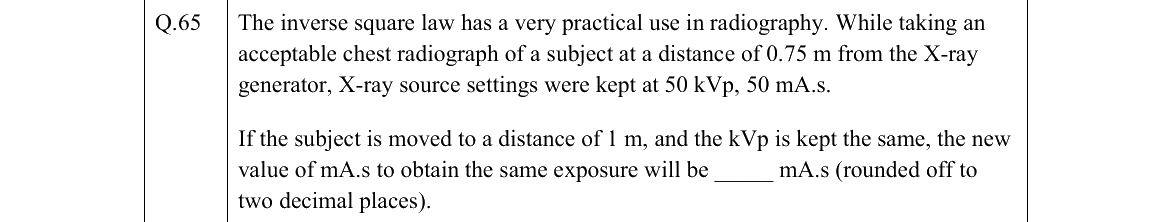 GATE 2022 BM question 65