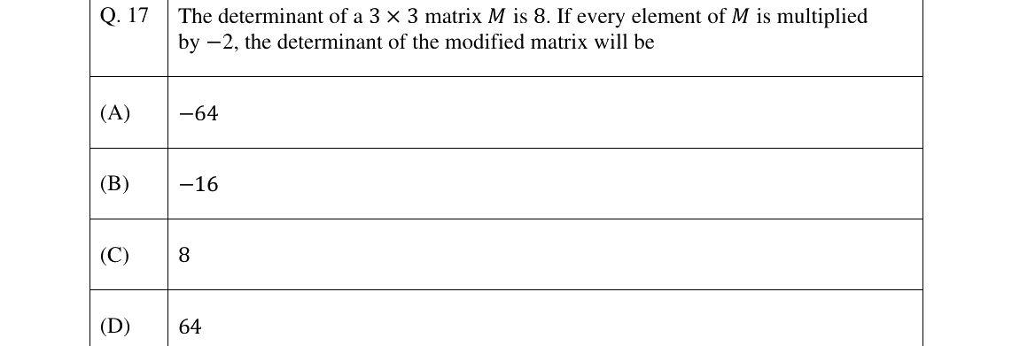 GATE 2025 BM question 17